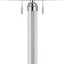 Two Light Traditional Shaped Floor Lamp With White Rectangular Shade - Chrome - HomeRoots - Floor Lamps - Elite Enclave Home
