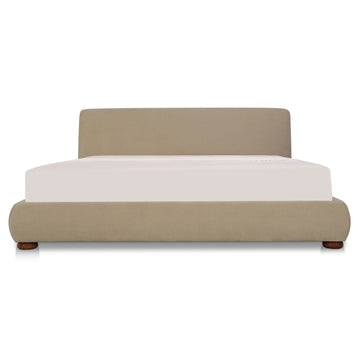 Beau - Queen Storage Bed - Warm Beige