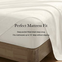 King Sateen Sheet Set - Off - White - Harbor House - Sheets & Pillowcases - Elite Enclave Home