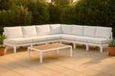 Nizuc - Outdoor Patio 7 Piece Modular Sectional With White Frame - Meridian Furniture - Stationary Sectionals- Elite Enclave Home