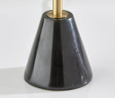 Marble And Metal Table Lamp With Beige Drum Shade - Black And Gold - HomeRoots - Table Lamps - Elite Enclave Home