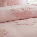 Gracie - Twin Floral Reversible Duvet Cover Set - Pink