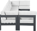 Nizuc - Outdoor Patio 7 Piece Modular Sectional With Gray Frame - Meridian Furniture - Stationary Sectionals- Elite Enclave Home