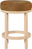 Monette - Counter Stool With Natural Base - Meridian Furniture - Counter Height (24" - 27") - Elite Enclave Home