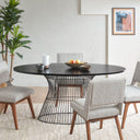 Mercer - Oval Dining Table - Black