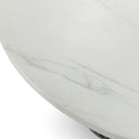 Caspia - 47" Outdoor Round Dining Table - Snowdrift White / Black