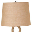 Ceramic Novelty Table Lamps With Brown Empire Shade (Set of 2) - Black