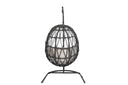 Milano - Hanging Chair, With Self Welt - Echo Ash / Dark Gray