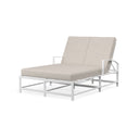 Bristol - Double Chaise, With Self Welt - Canvas Flax / White
