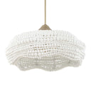 Biddeford - 5 Light Beaded Pendant - White - Uttermost - Pendant Lighting- Elite Enclave Home