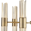 Cret - 12 Light Brass Chandelier - Bronze - Uttermost - Chandeliers- Elite Enclave Home