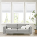Kyler - 34x64" Linen Blend Light Filtering Cordless Roman Shade - White - Madison Park - Blinds & Shades - Elite Enclave Home