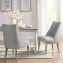 Winfield - Upholstered Dining Chair (Set of 2) - Light Grey - Martha Stewart - Chair Sets - Elite Enclave Home