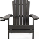 Heavy Duty Plastic Adirondack Chair - Black