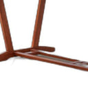 Solid Wood Extendable Outdoor Dining Table With Umbrella Hole - Brown