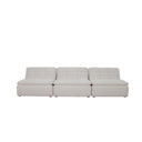 Lino - Armless Modular Sofa - Textured Oat / Beige