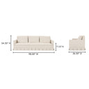 Pellicano - Sofa - Cream - Moe's Home Collection - Stationary Sofas - Elite Enclave Home