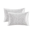 Satin - Luxury 2 Piece Pillowcases - Gray Leopard