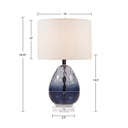 Borel - Table Lamp - Dark Blue - 510 Design - Table Lamps - Elite Enclave Home