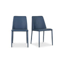 Nora - Vegan Leather Dining Chair (Set of 2) - Ocean Cavern Gray - Moe's Home Collection - Chair Sets - Elite Enclave Home