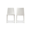 Nora - Vegan Leather Dining Chair (Set of 2) - White - Moe's Home Collection - Chair Sets - Elite Enclave Home