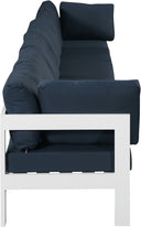 Nizuc - Outdoor Patio 6 Seat Modular Sofa With White Frame - Meridian Furniture - Stationary Sectionals- Elite Enclave Home
