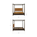 Devin - Queen Bed - Brown - Moe's Home Collection - Poster Beds - Elite Enclave Home