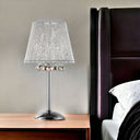 Dreamy Table Lamp With Crystal Accents - Silver