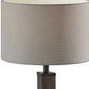 Wood Monument Table Lamp - Black