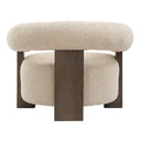 Lennox - Shearling Accent Chair - Beige / Brown - Uttermost - Accent Chairs- Elite Enclave Home