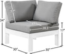 Nizuc - Outdoor Corner Chair - Meridian Furniture - Corners- Elite Enclave Home