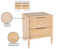 Oakwood - Night Stand - White Oak - Meridian Furniture - Accent Nightstands - Elite Enclave Home