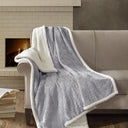Elma - Oversized Textured Throw - Gray - Madison Park - Throws - Elite Enclave Home
