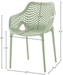 Mykonos - Outdoor Dining Chair (Set of 2) - Meridian Furniture - Chair Sets- Elite Enclave Home