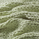 Chunky Double Knit - Handmade Throw - Sage Green - Madison Park - Throws - Elite Enclave Home