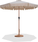 Amalfi - Patio Umbrella - Light Brown Base / Light Brown Pole