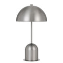 Metal Desk Table Lamp With Nickel Dome Shade - Nickel - HomeRoots - Table Lamps - Elite Enclave Home