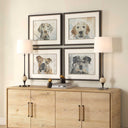 Dog Days - Framed Prints (Set of 4) - Black / Blue / Brown / Gray / Orange / White - Uttermost - Framed Print Sets - Elite Enclave Home