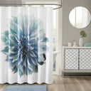 Norah - Printed Floral Shower Curtain - Aqua - Madison Park - Shower Curtains - Elite Enclave Home