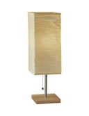 Wildside Paper Shade With Natural Wood Table Lamp - Natural