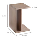Hiroki - Accent Table - White Oak - Moe's Home Collection - Accent Tables - Elite Enclave Home