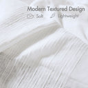 Anna - Sheer 72x84" Shower Curtain - White - Madison Park - Shower Curtains - Elite Enclave Home