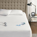 California King Waterproof Heated Mattress Pad - White