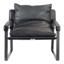 Connor - Leather Club Chair - Black - Moe's Home Collection - Club Chairs - Elite Enclave Home