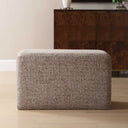 Kelce - Woven Checkered Ottoman - Brown
