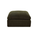 Cates - Ottoman - Dark Green - Moe's Home Collection - Upholstered Ottomans - Elite Enclave Home