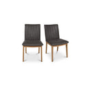 Demi - Leather Dining Chair (Set of 2) - Brown