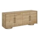 Evanston - 4 Door Natural Oak Cabinet - Woodtone - Uttermost - Accent Cabinets - Elite Enclave Home