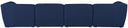 Miramar - 4 Seat Modular Sofa - Meridian Furniture - Stationary Sectionals - Elite Enclave Home