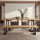 Bent - Bench Extra Small - Oak / Natural - Moe's Home Collection - Dining Benches - Elite Enclave Home